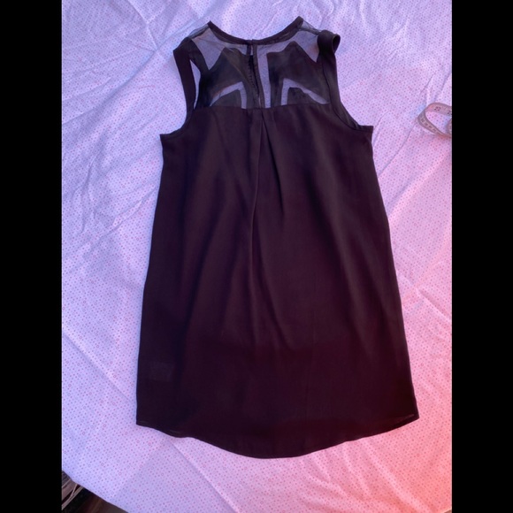 SILENT + NOISE BLACK MESH INSERT DRESS - Picture 5 of 9